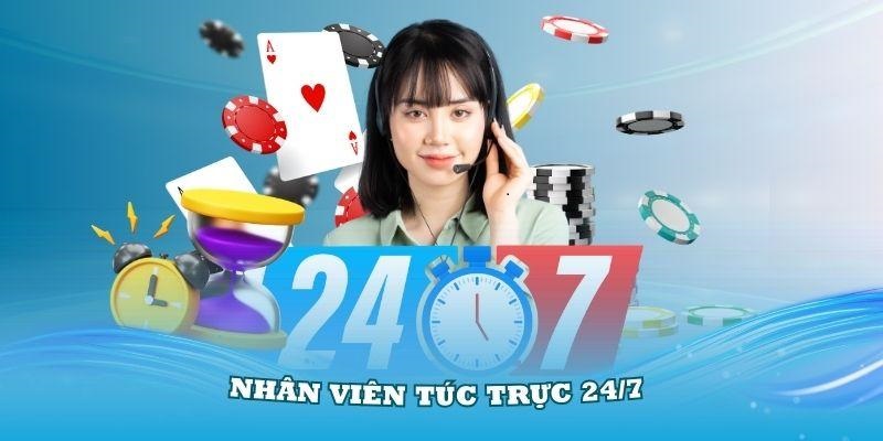 Nhân viên hỗ trợ trong quá trình giao dịch nạp tiền tại nhà cái